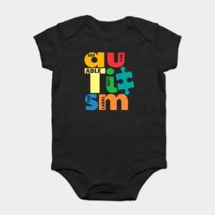 Puzzle Pieces Autism Awareness Baby Bodysuit